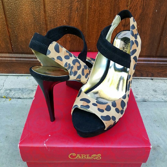 Sexy Carlos Santana Leopard Print Heels - Picture 2 of 4